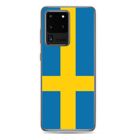 Coque téléphone drapeau de la suède - pixelforma