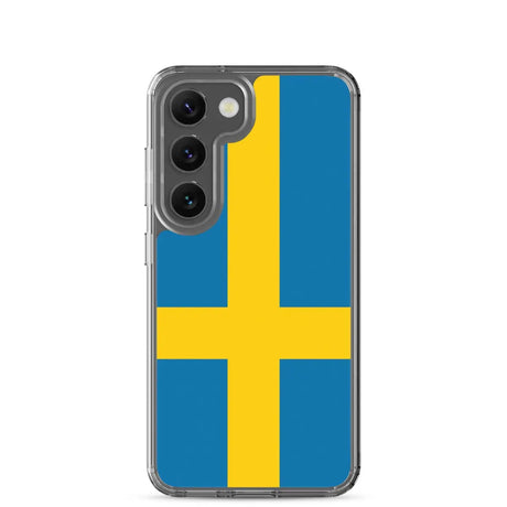 Coque téléphone drapeau de la suède - pixelforma