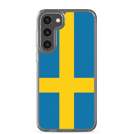 Coque téléphone drapeau de la suède - pixelforma