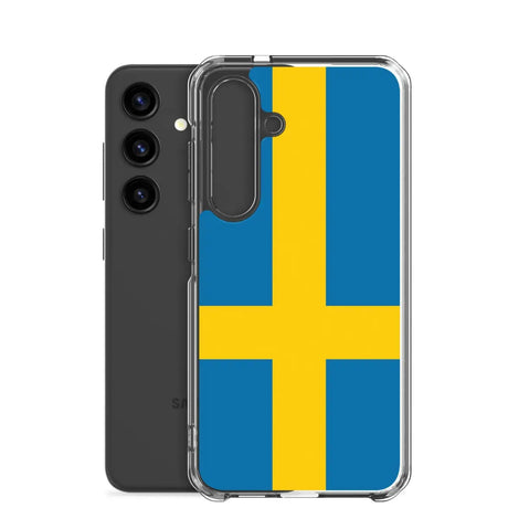 Coque téléphone drapeau de la suède - pixelforma