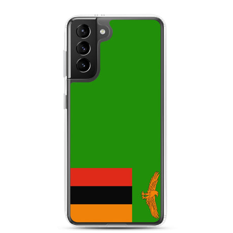 Coque Téléphone Drapeau de la Zambie - Pixelforma