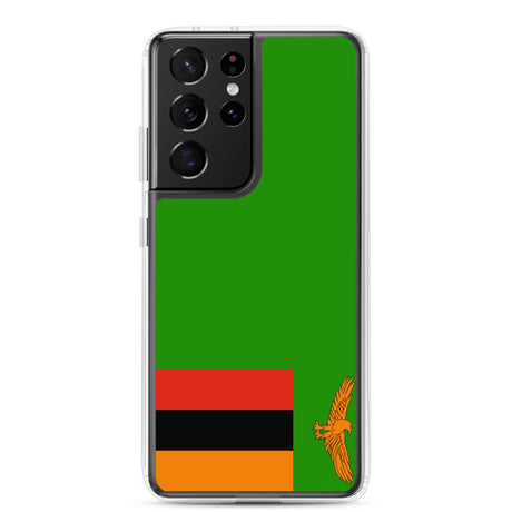 Coque Téléphone Drapeau de la Zambie - Pixelforma