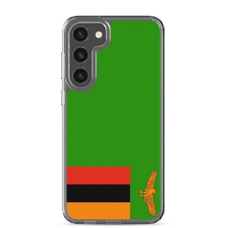 Coque téléphone drapeau de la zambie - pixelforma