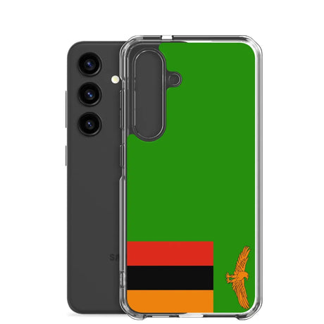 Coque téléphone drapeau de la zambie - pixelforma