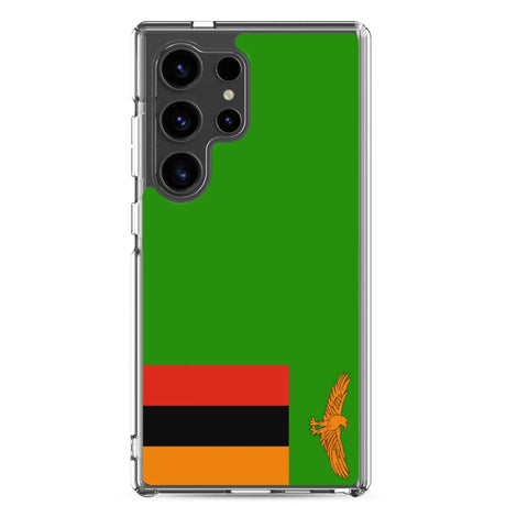Coque téléphone drapeau de la zambie - pixelforma