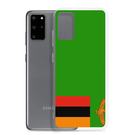 Coque téléphone drapeau de la zambie - pixelforma
