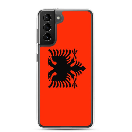Coque téléphone drapeau de l’albanie - pixelforma