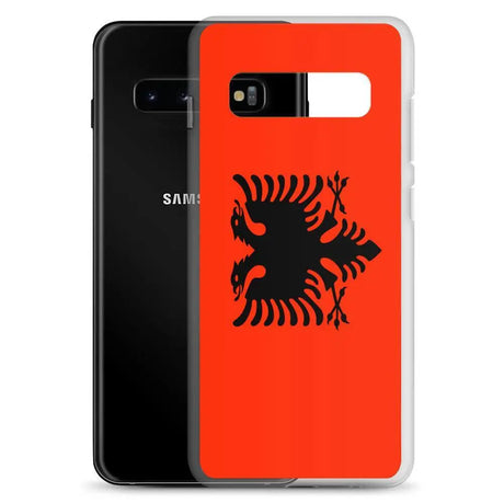 Coque téléphone drapeau de l’albanie - pixelforma