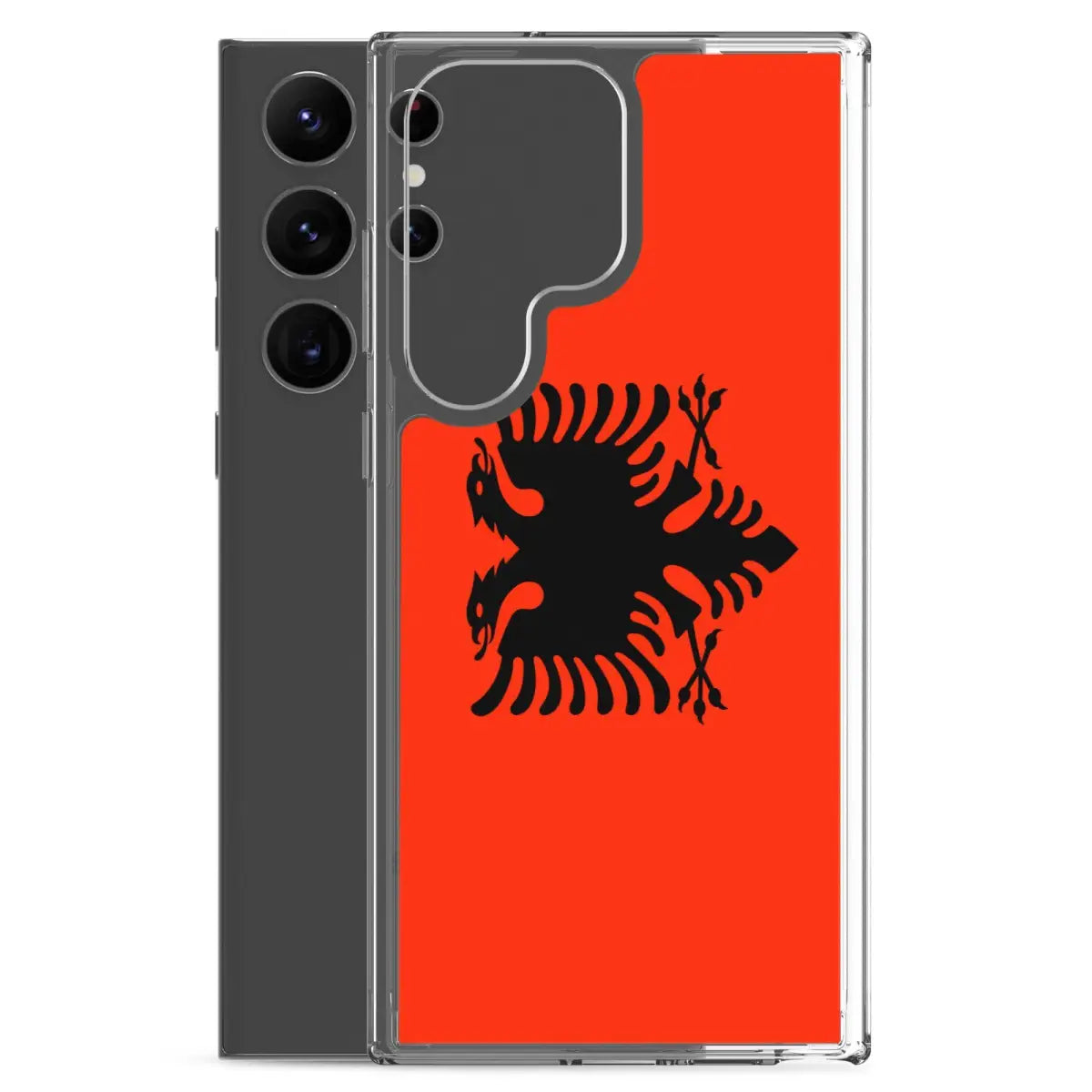 Coque téléphone drapeau de l’albanie - pixelforma