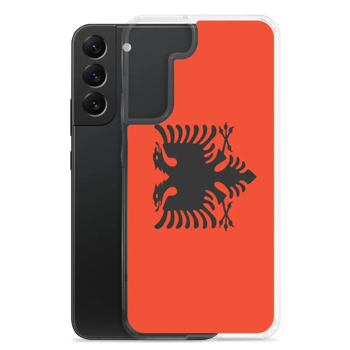 Coque téléphone drapeau de l’albanie - pixelforma