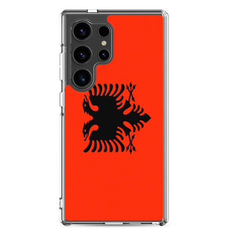 Coque téléphone drapeau de l’albanie - pixelforma