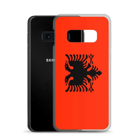 Coque téléphone drapeau de l’albanie - pixelforma