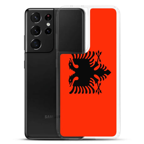 Coque Téléphone Drapeau de l'Albanie - Pixelforma 