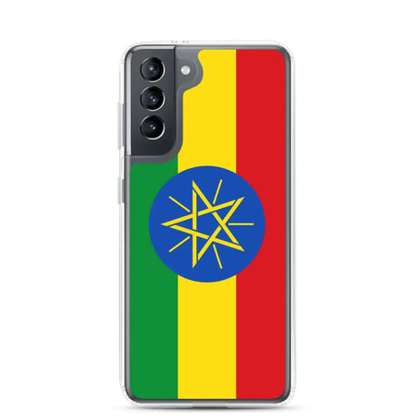 Coque téléphone drapeau de l’éthiopie - pixelforma