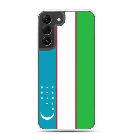 Coque téléphone drapeau de l’ouzbékistan - pixelforma