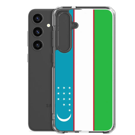 Coque téléphone drapeau de l’ouzbékistan - pixelforma