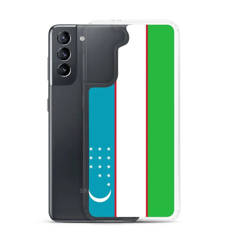 Coque téléphone drapeau de l’ouzbékistan - pixelforma