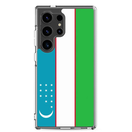Coque téléphone drapeau de l’ouzbékistan - pixelforma