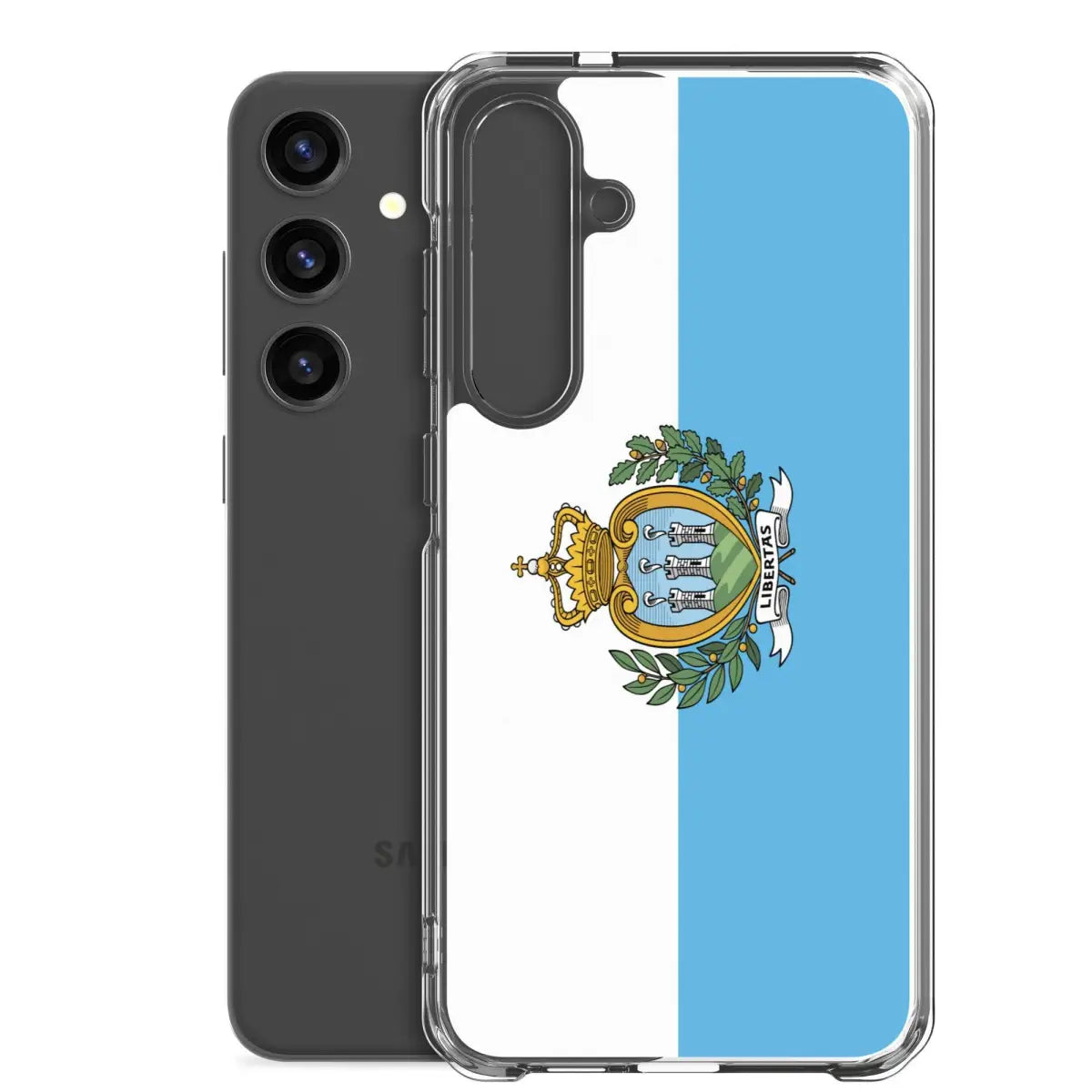 Coque téléphone drapeau de saint-marin - pixelforma