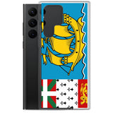 Coque téléphone drapeau de saint-pierre-et-miquelon - pixelforma