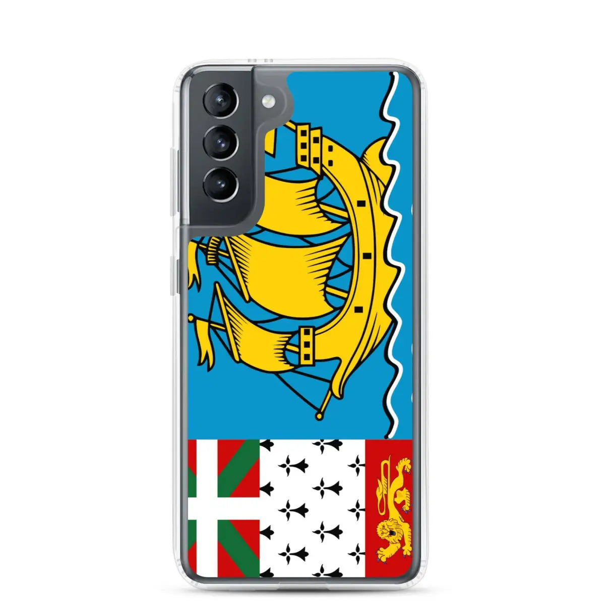 Coque téléphone drapeau de saint-pierre-et-miquelon - pixelforma