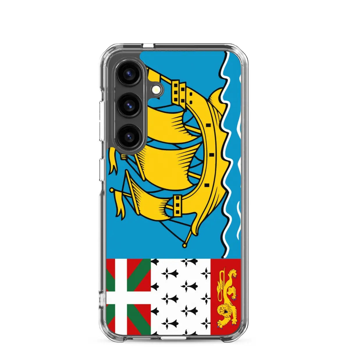 Coque téléphone drapeau de saint-pierre-et-miquelon - pixelforma