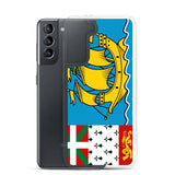 Coque téléphone drapeau de saint-pierre-et-miquelon - pixelforma
