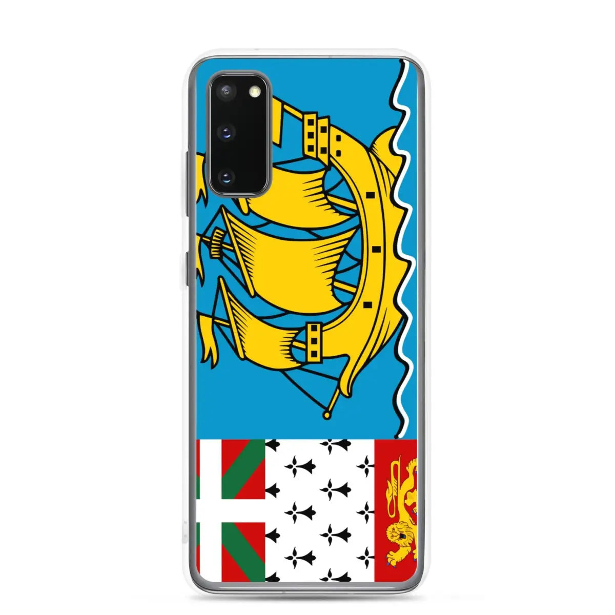 Coque téléphone drapeau de saint-pierre-et-miquelon - pixelforma