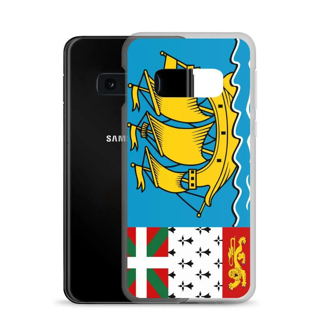 Coque téléphone drapeau de saint-pierre-et-miquelon - pixelforma