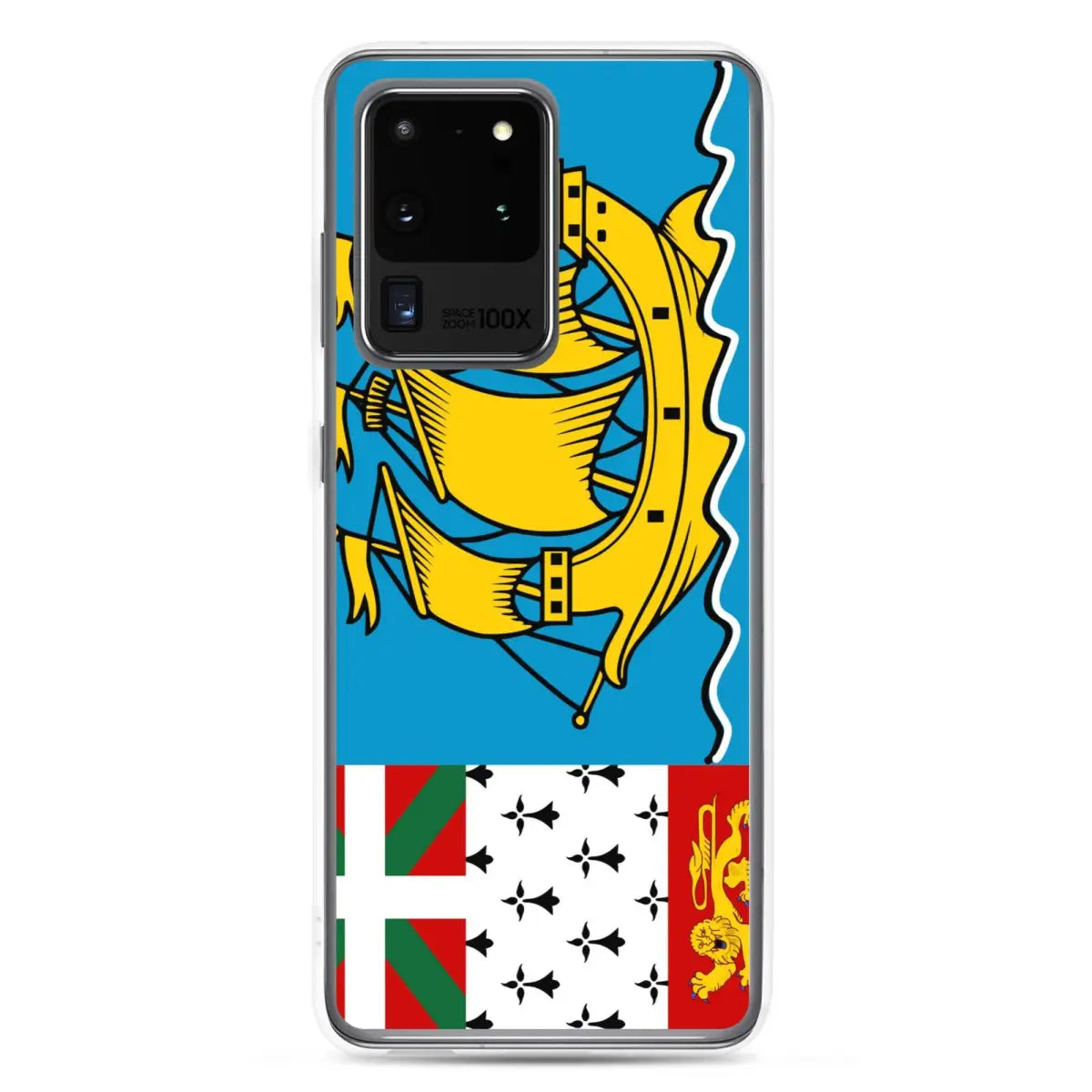 Coque téléphone drapeau de saint-pierre-et-miquelon - pixelforma