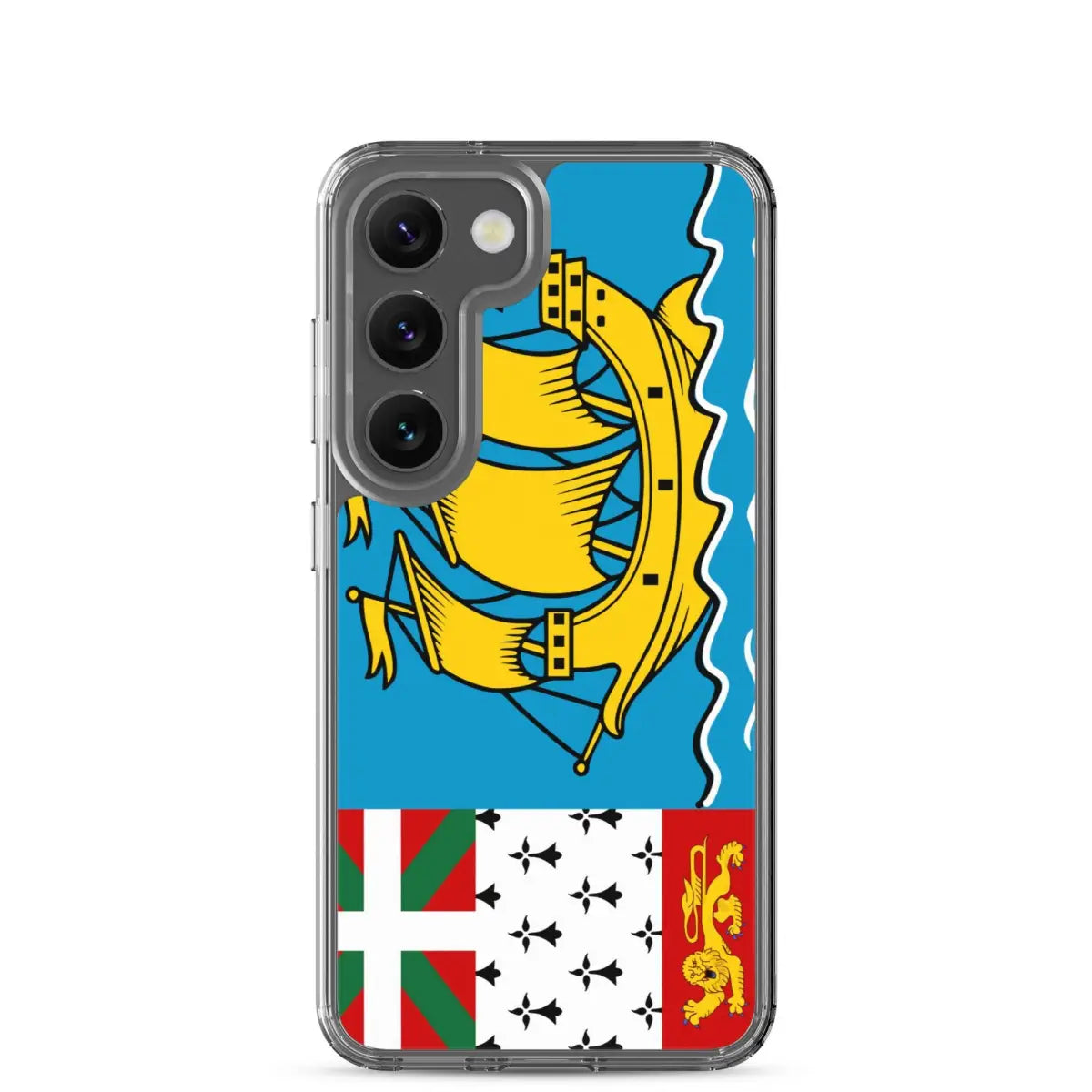 Coque téléphone drapeau de saint-pierre-et-miquelon - pixelforma