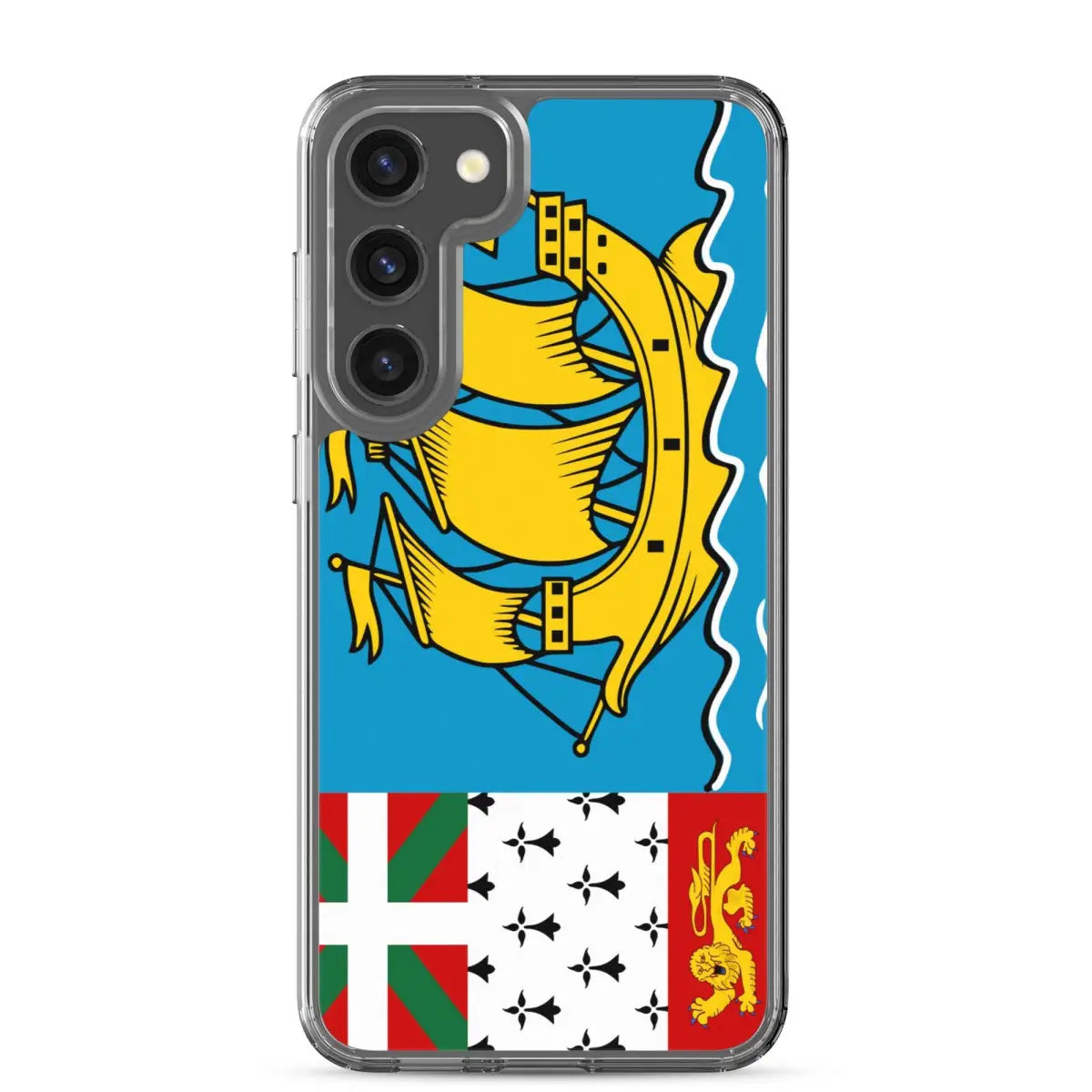 Coque téléphone drapeau de saint-pierre-et-miquelon - pixelforma