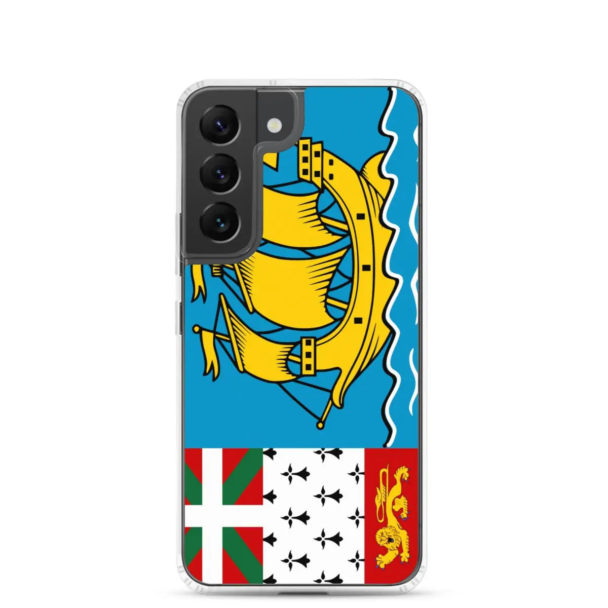 Coque téléphone drapeau de saint-pierre-et-miquelon - pixelforma