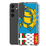 Coque téléphone drapeau de saint-pierre-et-miquelon - pixelforma