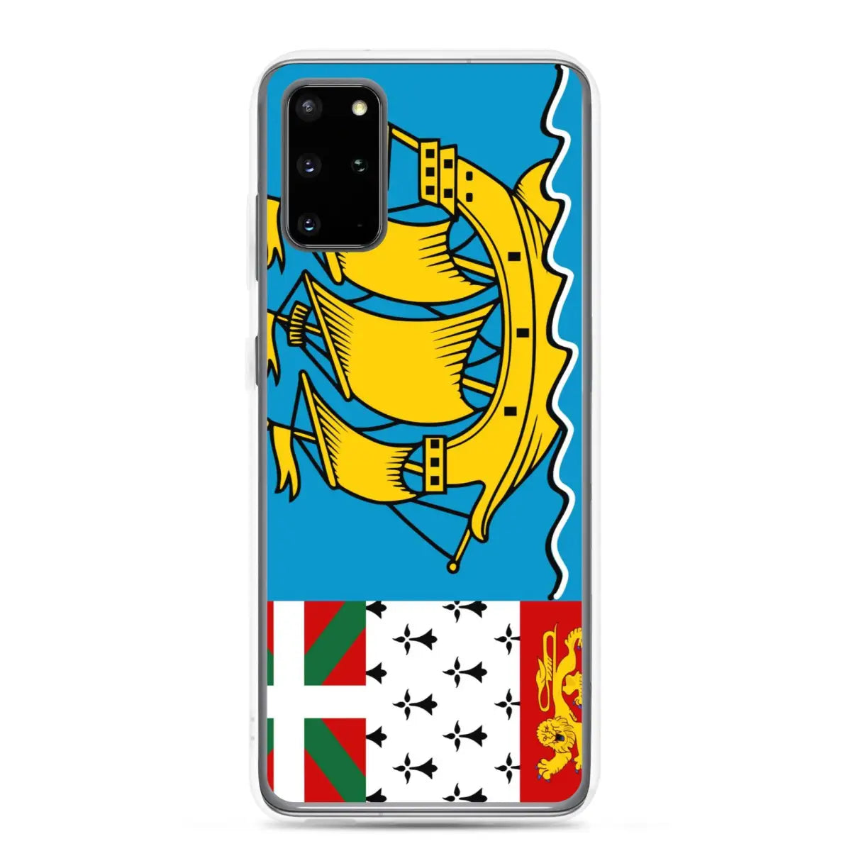 Coque téléphone drapeau de saint-pierre-et-miquelon - pixelforma
