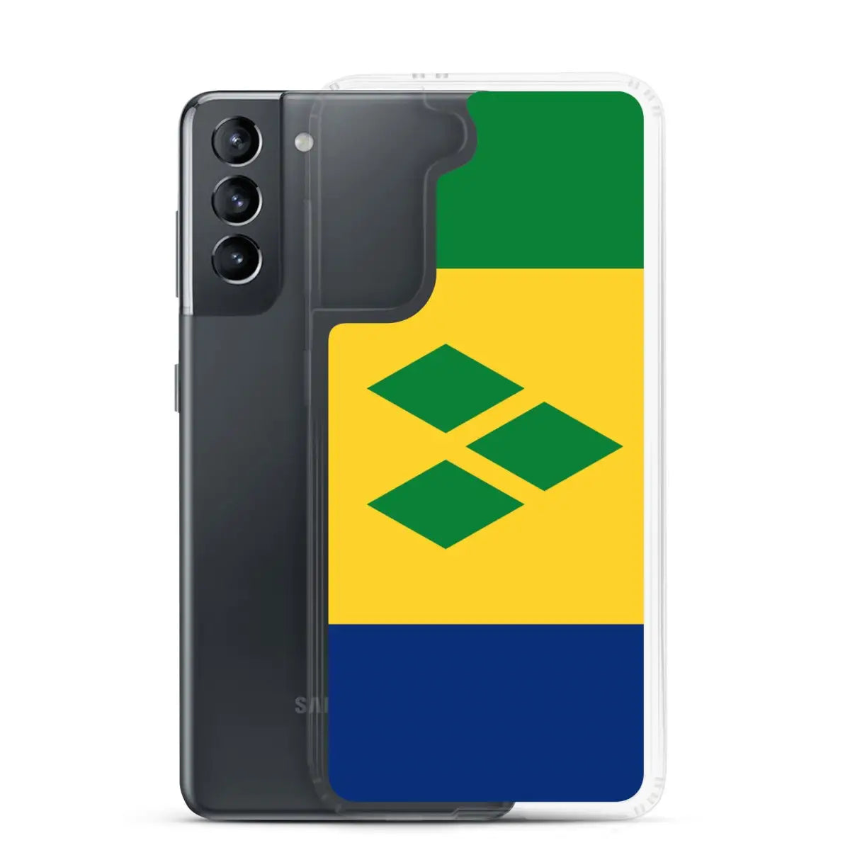Coque téléphone drapeau de saint-vincent-et-les-grenadines - pixelforma