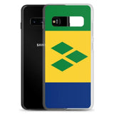 Coque téléphone drapeau de saint-vincent-et-les-grenadines - pixelforma