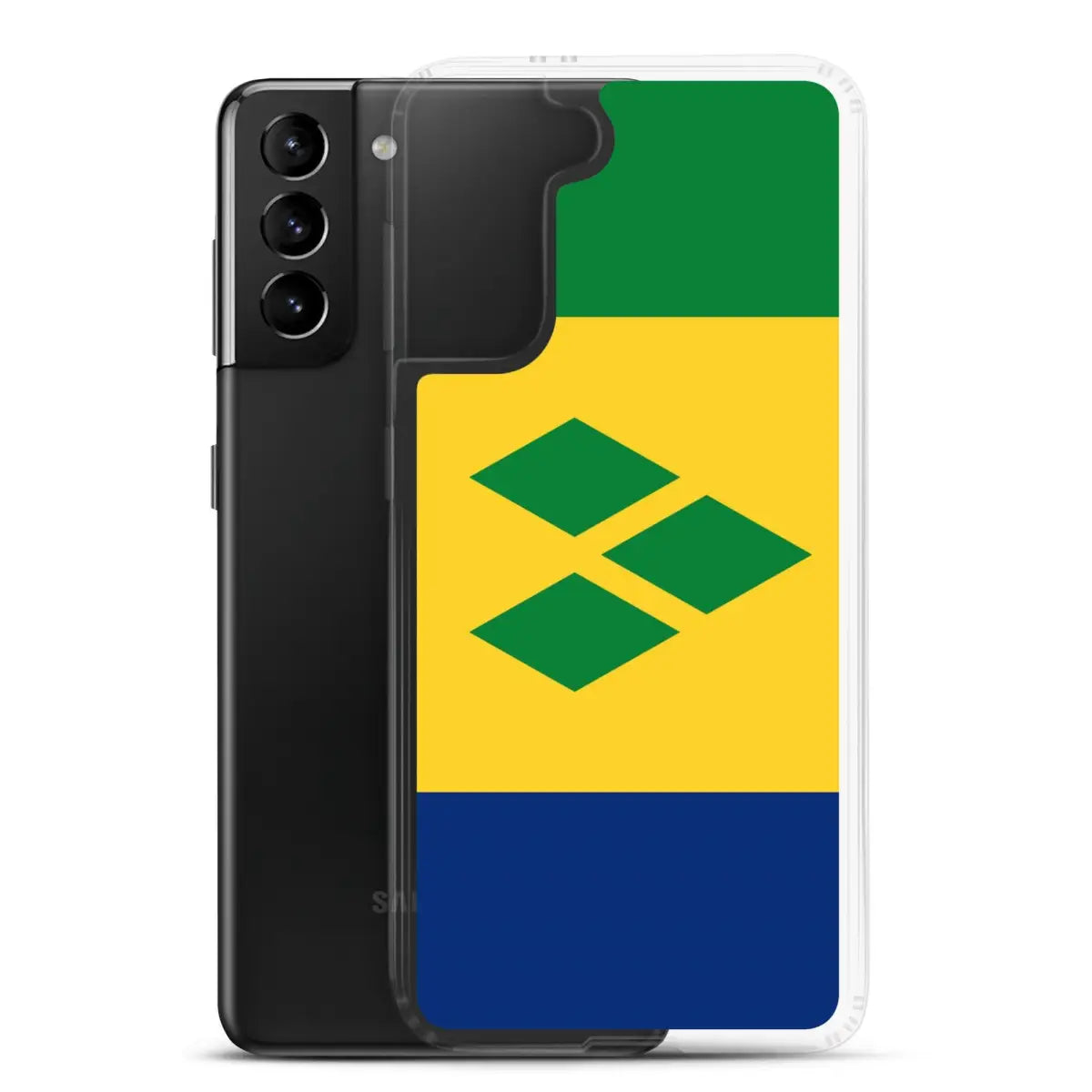Coque téléphone drapeau de saint-vincent-et-les-grenadines - pixelforma