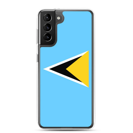 Coque téléphone drapeau de sainte-lucie - pixelforma