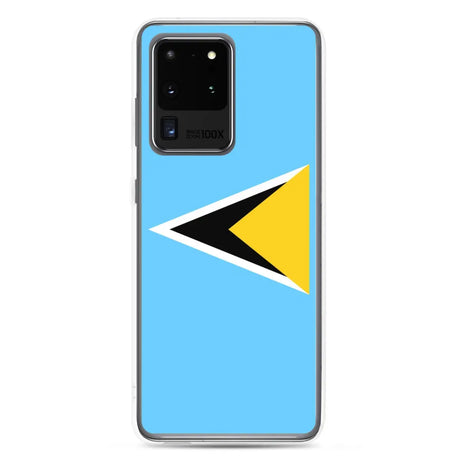 Coque téléphone drapeau de sainte-lucie - pixelforma