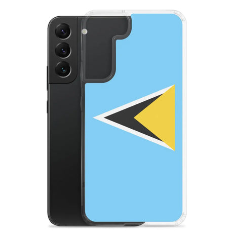 Coque téléphone drapeau de sainte-lucie - pixelforma