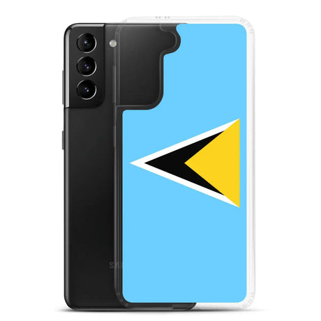 Coque téléphone drapeau de sainte-lucie - pixelforma