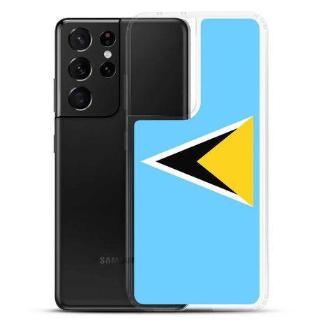 Coque téléphone drapeau de sainte-lucie - pixelforma