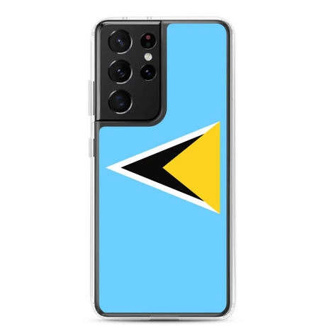 Coque téléphone drapeau de sainte-lucie - pixelforma