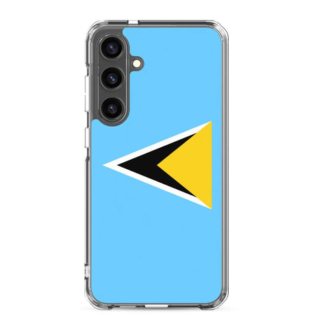 Coque téléphone drapeau de sainte-lucie - pixelforma