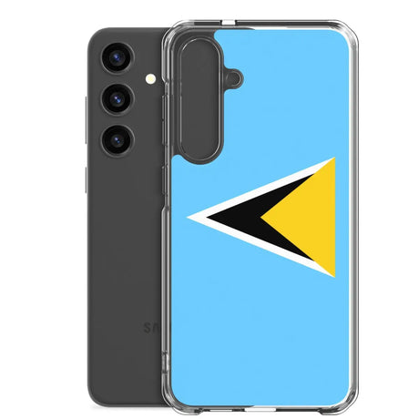 Coque téléphone drapeau de sainte-lucie - pixelforma