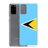 Coque Téléphone Drapeau de Sainte-Lucie - Pixelforma