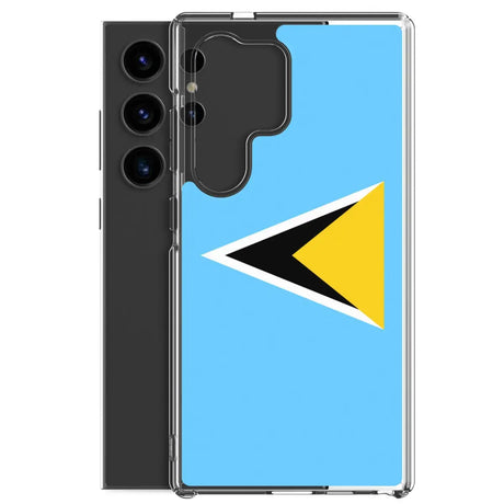 Coque téléphone drapeau de sainte-lucie - pixelforma