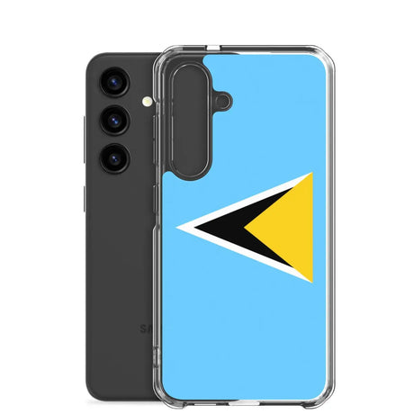 Coque téléphone drapeau de sainte-lucie - pixelforma