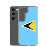 Coque Téléphone Drapeau de Sainte-Lucie - Pixelforma 